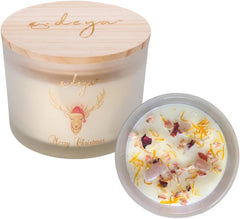 Deya Carnival Cardamom Christmas Candle Natural Soy 3 Wick Candle