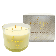 Deya CASHMERE Natural Soy Wax Large Candle - 3 Wick Candles