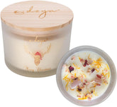 Deya Apple and Cinnamon Christmas Candle Natural Soy 3 Wick Candle