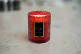 Deya Apple & Cinnamon Luxurious Nature Scented Colored Glass Candles