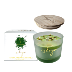 Deya Natural Soy Wax 3 Wick Basil & Mandarin Candle