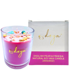 Deya English Pear & Freesia Natural Soy Wax Single Wick Candle