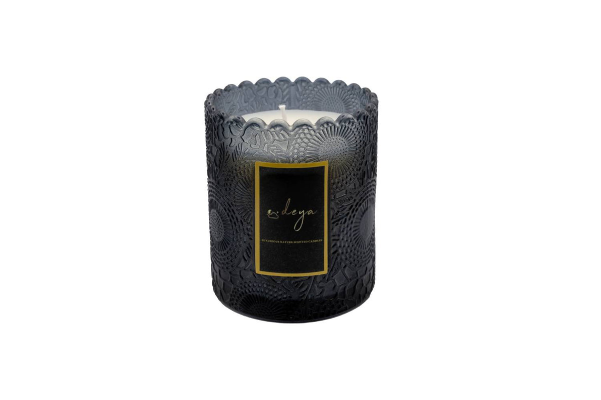 Deya Cedarwood Luxurious Nature Scented Colored Glass Candles