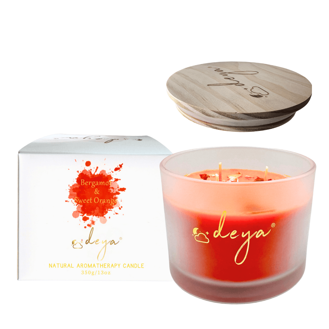Deya Natural Soy Wax Bergamot & Sweet Orange 3 Wick Candle