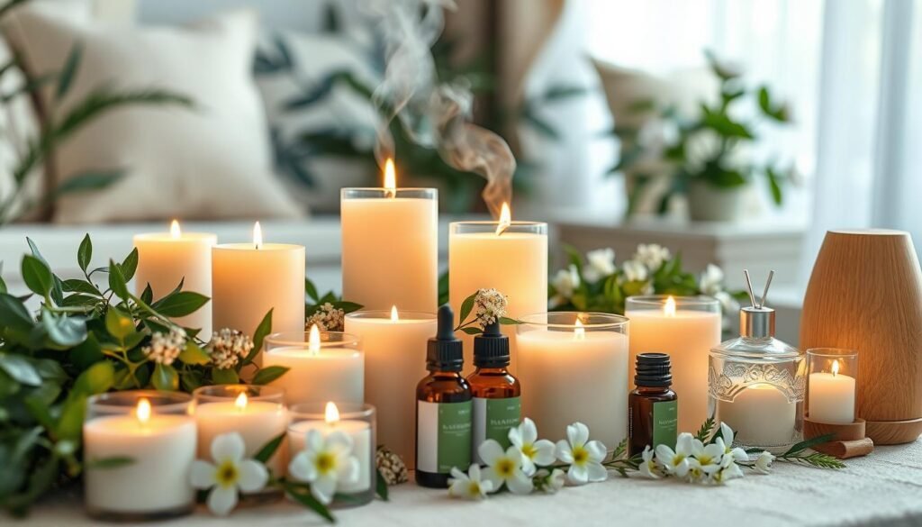 natural candles and aromatherapy